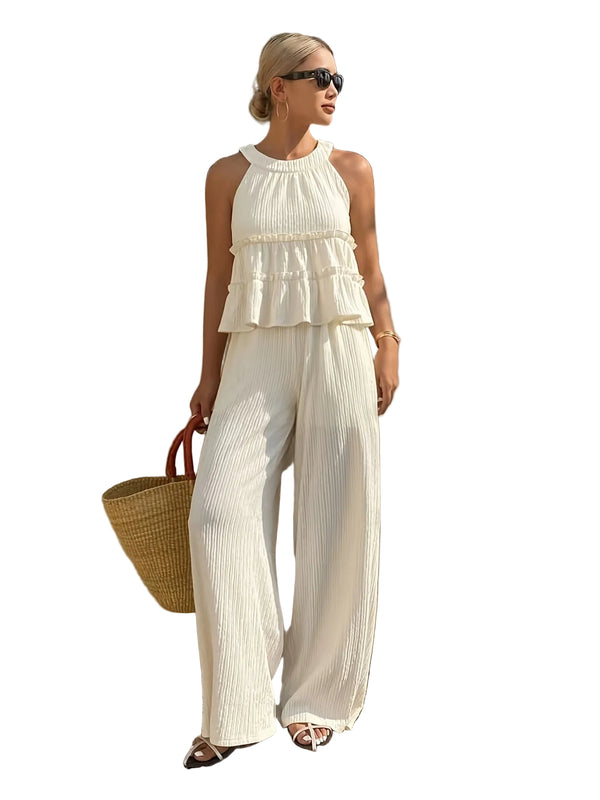 Damski komplet dwuczęściowy typu halter