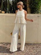 Damski komplet dwuczęściowy typu halter