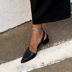 Damskie Szpilki z spiczastym noskiem i zapięciem slingback