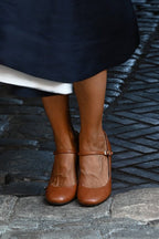 Damskie heels Mary Jane z zaokrąglonym czubkiem