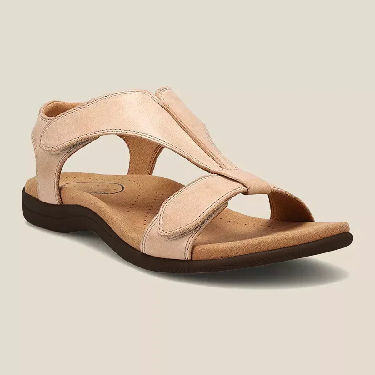 Damskie sandały z odkrytymi palcami i zapięciem na rzep