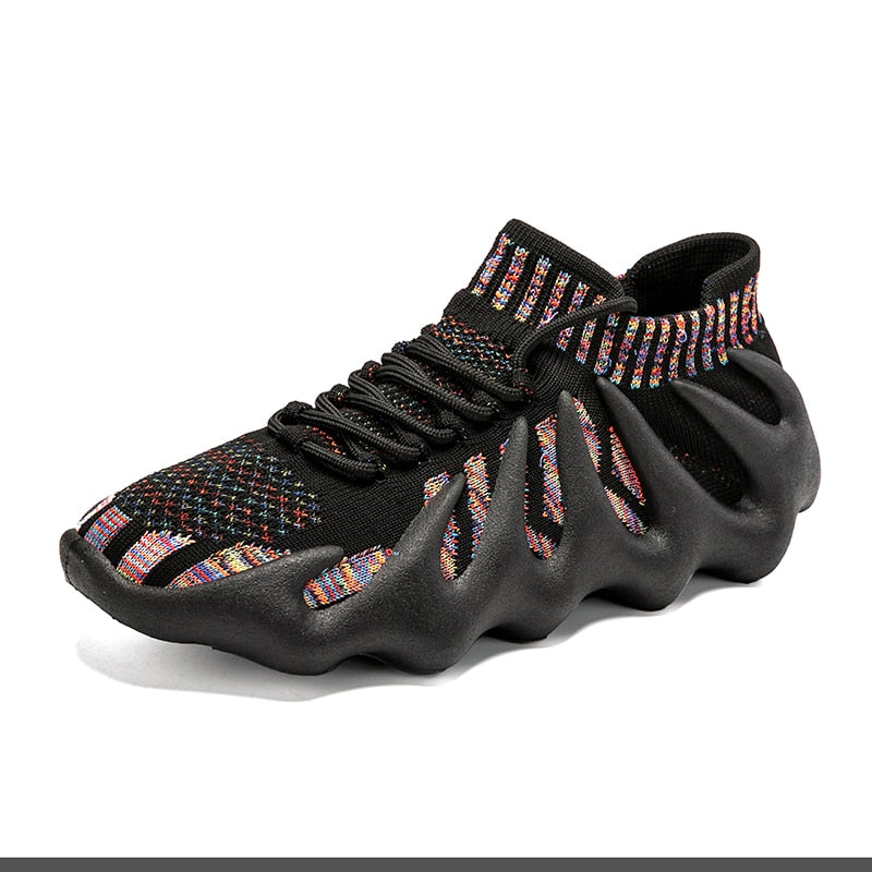 Męskie sneakersy z siateczkowym cholewką i sznurowaniem