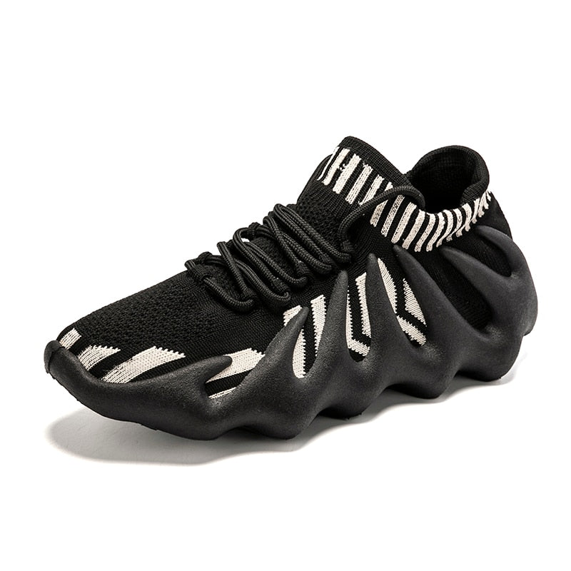 Męskie sneakersy z siateczkowym cholewką i sznurowaniem