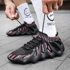 Męskie sneakersy z siateczkowym cholewką i sznurowaniem