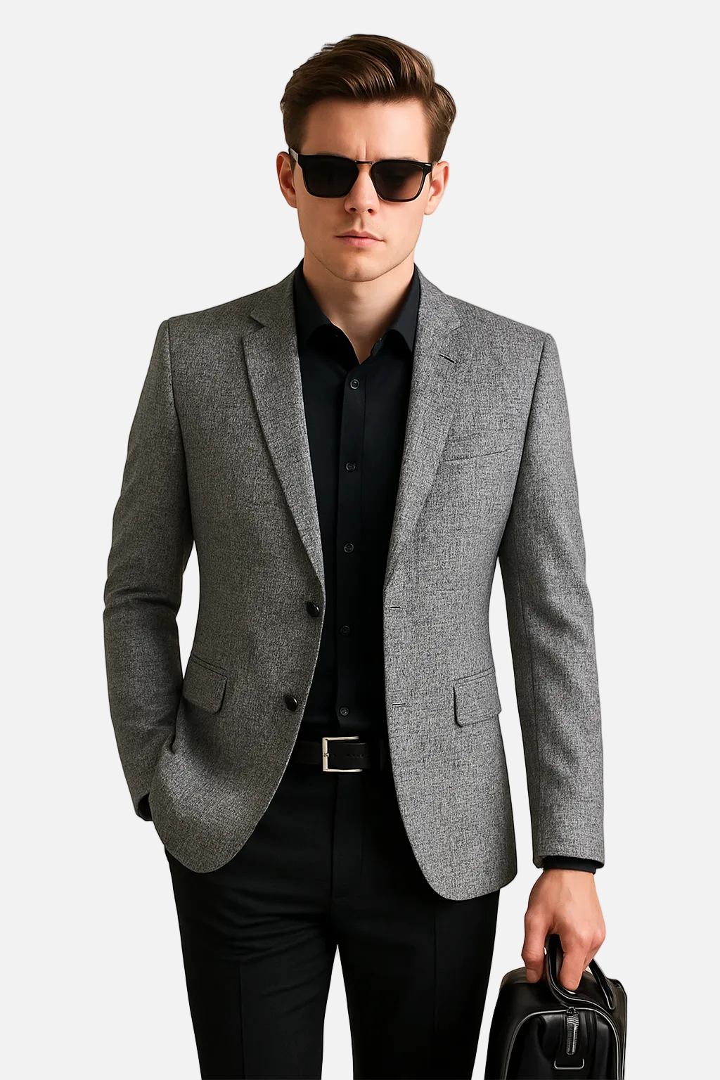 Męska marynarka slim fit bez prasowania