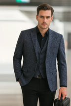 Męska marynarka slim fit bez prasowania