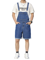 Męski kombinezon z krótkimi nogawkami i kieszenią naszywaną