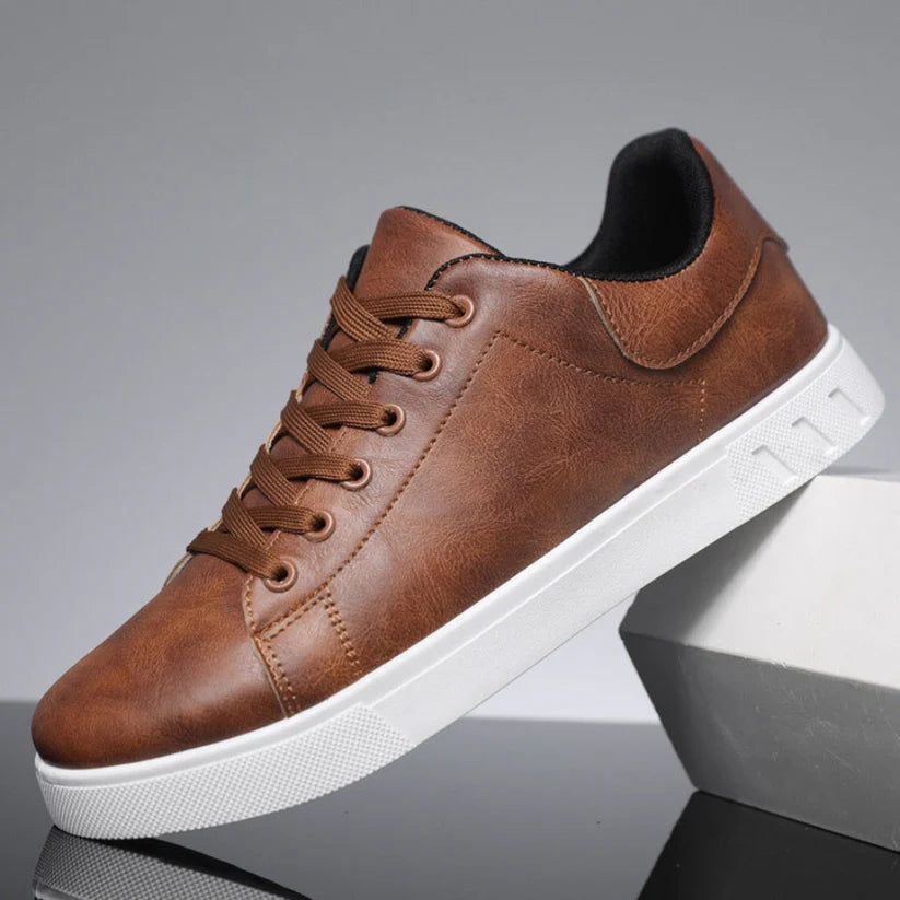 Męskie sneakersy sznurowane z niską cholewką