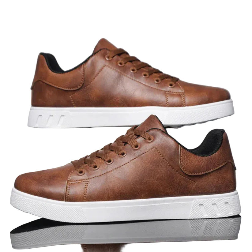Męskie sneakersy sznurowane z niską cholewką