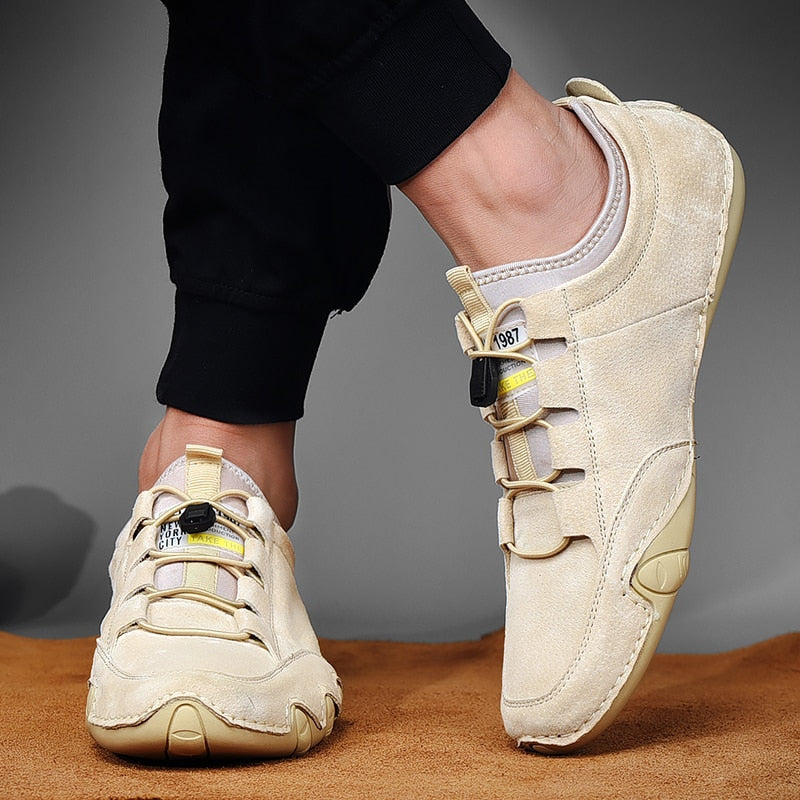 Męskie buty wsuwane z niską cholewką