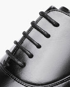 Męskie buty ze skóry z gładką cholewką i sznurowaniem