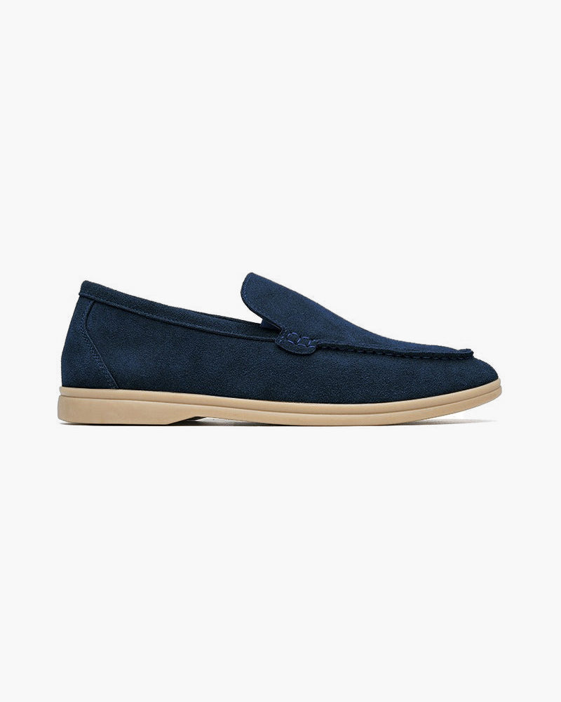 Męskie mokasyny wsuwane z ozdobną klamrą