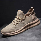 Męskie sneakersy z siateczkową cholewką i sznurowaniem