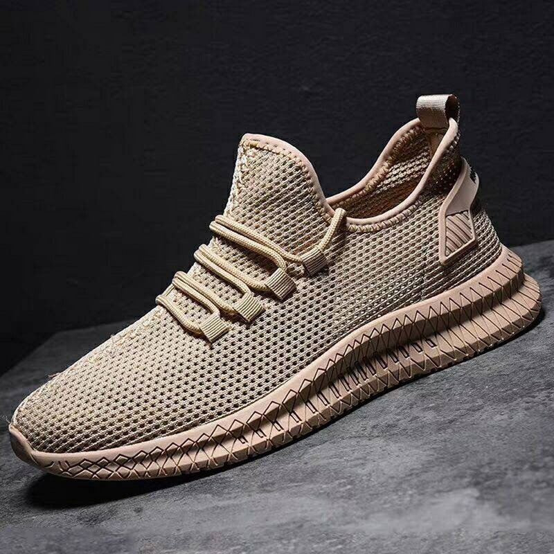 Męskie sneakersy z siateczkową cholewką i sznurowaniem
