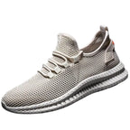Męskie sneakersy z siateczkową cholewką i sznurowaniem