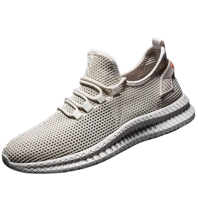 Męskie sneakersy z siateczkową cholewką i sznurowaniem