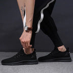 Męskie sneakersy z siateczkową cholewką i sznurowaniem