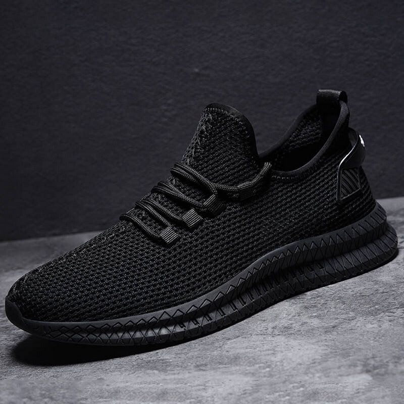 Męskie sneakersy z siateczkową cholewką i sznurowaniem