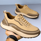 Męskie sneakersy z zaokrąglonym noskiem i profilowaną podeszwą