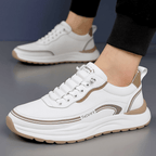 Męskie sneakersy z zaokrąglonym noskiem i profilowaną podeszwą