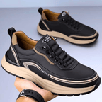 Męskie sneakersy z zaokrąglonym noskiem i profilowaną podeszwą