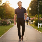 Męskie spodnie chino skinny fit
