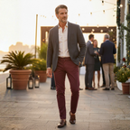 Męskie spodnie chino skinny fit