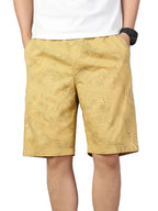 Męskie szorty z nadrukiem liści