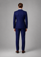 Męskie trzyczęściowy garnitur slim fit z jednorzędową marynarką